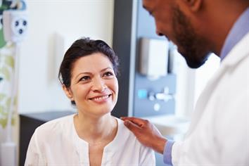 Doctor and smiling patient